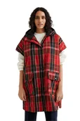 Płaszcze damskie - Bezrękawnik damski Desigual Scottish w szkocka kretę - DESIGUAL - miniaturka - grafika 1