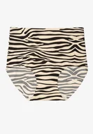 Majtki damskie - Beżowo-Czarne Bezszwowe Majtki Figi High Waist Dolevia - miniaturka - grafika 1