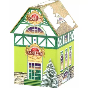 Basilur WINTER AVENUE III zielona herbata CEJLOŃSKA mięta limonka PUSZKA liściasta - 100 g - Herbata - miniaturka - grafika 1