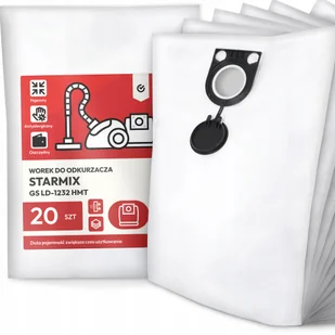 20x Worek do Odkurzacza Starmix Gs LD-1232 Hmt Syntetyczny Pojemny Mocny G9 - Worki do odkurzaczy - miniaturka - grafika 1