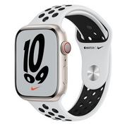 Smartwatch - Apple Watch Series 7 Nike LTE 45mm Starlight Aluminum/Black Sport - miniaturka - grafika 1