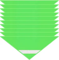 Czapki dla dzieci - Chusta odblaskowa bandana pasem odblaskowym dzieci 45x45x66cm zielona 10szt - miniaturka - grafika 1