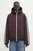 Kurtki damskie - adidas Originals x Wales Bonner kurtka Quilted Jkt kolor czerwony przejściowa KE9956 - miniaturka - grafika 1