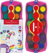 Farby i media malarskie - FABER-CASTELL Farby akwarelowe Connector 12 kol - miniaturka - grafika 1