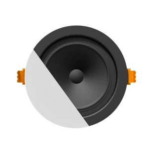 Audac PVS CENA306/W SpringFit 2,5\" ceiling speaker White version 8 and 100V CENA306/W - Głośniki i kolumny - miniaturka - grafika 1