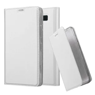 Etui Cadorabo na telefon komórkowy Nokia Lumia 950 w kolorze CLASSY SILVER z zapięciem magnetycznym, funkcją podstawki i kieszenią na karty Etui Etui ochronne Etui z klapką w stylu książki - Etui i futerały do telefonów - miniaturka - grafika 1
