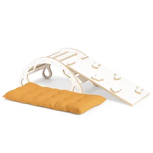 Zestaw 3w1 - Bujak + zjeżdżalnia 2w1 + poduszka - Skoczki dla dzieci - miniaturka - grafika 1