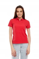 Koszulki i topy damskie - WRANGLER POLO LOLLIPOP RED W7Q1K4XSK S - miniaturka - grafika 1