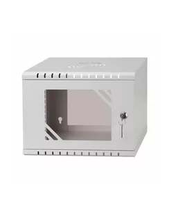 NETRACK ECO-Line wall cabinet 10inch 4U/300 mm - gray glass door - Szafy rack - miniaturka - grafika 1