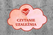 Pomoce naukowe - Naklejka na podłogę chmurka: Czytanie uzależnia - miniaturka - grafika 1