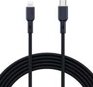 Kable USB - Kabel USB Aukey Kabel USB-C do Lightning Aukey CB-SCL1, 27W, 1m (czarny) - miniaturka - grafika 1