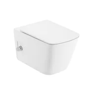 Miski WC - UpTrend Orion Zestaw Toaleta WC z funkcją bidetu 51x35x34,7 cm bez kołnierza + deska wolnoopadająca biały połysk TR2237 - miniaturka - grafika 1