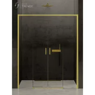 Ścianki i drzwi prysznicowe - New Trendy D-0443A DRZWI WNĘKOWE PRIME LIGHT GOLD U 140x200 CZYSTE 6mm ACTIVE SHIELD - miniaturka - grafika 1