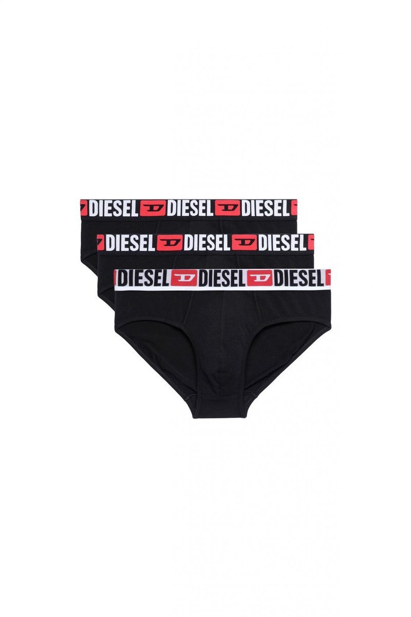 intimo slip uomo diesel 00sh05 0ddai - 3pack e3784 - 3 black