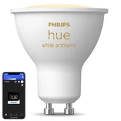 Żarówki LED - Inteligentna żarówka LED PHILIPS HUE 929003666701 4.2W GU10 Bluetooth, Zigbee - miniaturka - grafika 1