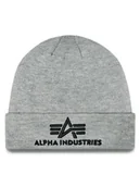 Czapki męskie - Alpha Industries Czapka 3D Beanie 168910 Szary - miniaturka - grafika 1
