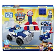 Figurki dla dzieci - Mega Bloks PSI PATROL RADIOWÓZ CHASEA + FIGURKA GYJ00 - miniaturka - grafika 1