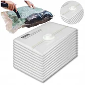 Pokrowce na ubrania - Worki próżniowe na ubrania odzież pościel ZESTAW 12 SZT MOCNE WIELORAZOWE - miniaturka - grafika 1