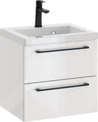 Szafki łazienkowe - Szafka z Umywalką ROSEN 50 cm - Uchwyt Czarny - miniaturka - grafika 1