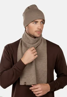 KOMPLET MĘSKI CZAPKA SZALIK ZIMOWY CIEPŁY MODNY Polskiej produkcji 4004 -04 - Czapki męskie - miniaturka - grafika 1