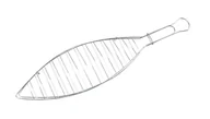 Akcesoria do grilla - MasterGrill PARTY Ruszt do grillowania ryb dł. 41 cm - miniaturka - grafika 1