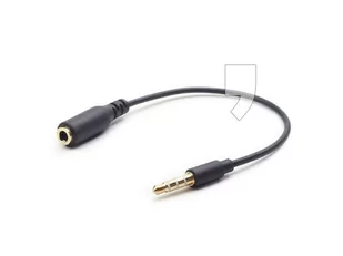 Kabel stereo GEMBIRD 3.5 mm miniJack M - 3.5 mm miniJack F, 0.18 m - Kable - miniaturka - grafika 1