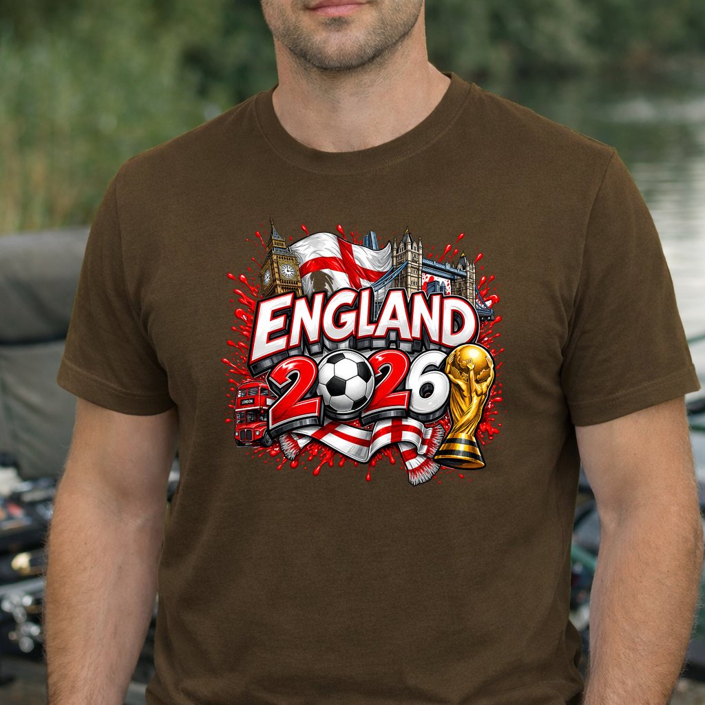 Koszulka WORLD CUP 2026 ANGLIA ENGLAND kolor brązowy rozmiar XL