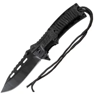 Noże - Nóż składany MFH Fox Outdoor Blackrope z krzesiwem - miniaturka - grafika 1