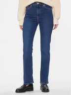 Spodnie damskie - Tommy Hilfiger Jeansy WW0WW40649 Granatowy Bootcut Fit - miniaturka - grafika 1