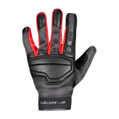 Rękawice motocyklowe - Rękawice Motocyklowe IXS Classic Evo-Air Czarny/Szary/CzerwonyL - miniaturka - grafika 1