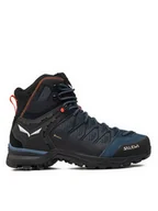 Buty trekkingowe męskie - Salewa Trekkingi Ms Mnt Trainer Lite Mid Gtx GORE-TEX 61359-8769 Granatowy - miniaturka - grafika 1