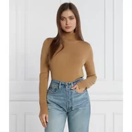 Swetry damskie - BOSS Wełniany golf Fasecta | Regular Fit - miniaturka - grafika 1