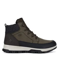 Botki męskie - Trzewiki Rieker 35540-54 Zielony - miniaturka - grafika 1