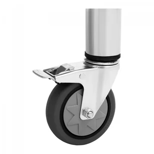 Stół ze stali nierdzewnej na kółkach - 60 x 60 cm - 120 kg ROYAL CATERING 10012806 RCAT-60/60-W - Meble gastronomiczne - miniaturka - grafika 4