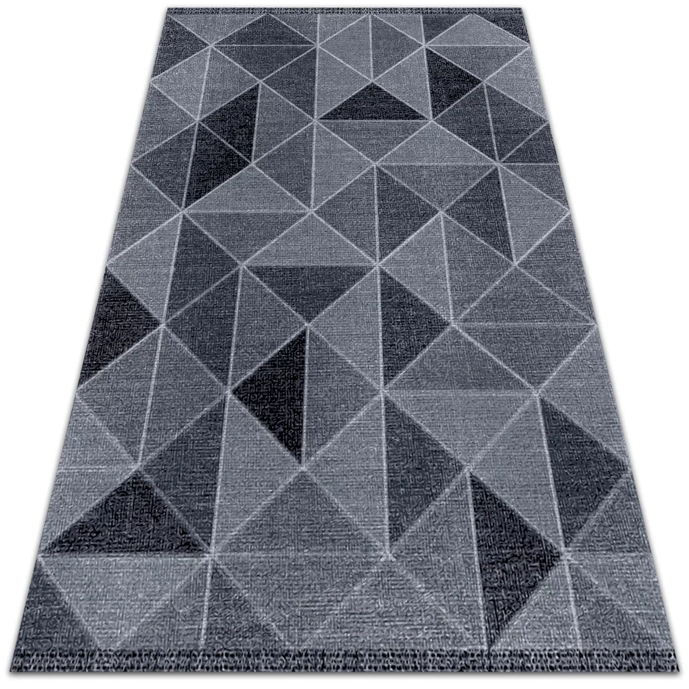 Uniwersalny dywan winylowy Kwadraty i trójkąty 120x180 cm