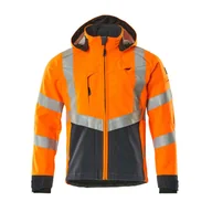 Odzież robocza - KURTKA SOFTSHELL MASCOT SAFE SUPREME BLACKPOOL 15502-246; POMARAŃCZ HI-VIS/CIEMNY GRANAT - miniaturka - grafika 1