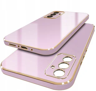 Etui do Samsung Galaxy A55 A55 5G GOLDEDGE CASE GLAMOUR PLECKI + Szkło 9H - Etui i futerały do telefonów - miniaturka - grafika 1
