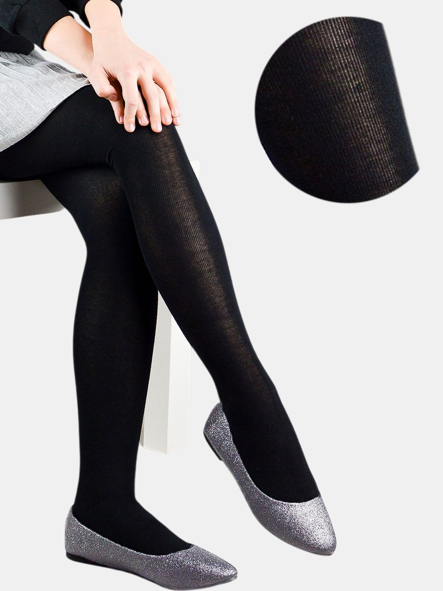 Rajstopy gładkie czarny 104-110