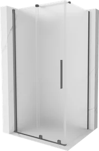 Mexen Velar kabina prysznicowa rozsuwana 100x70 cm, szron, gun metal - 871-100-070-31-95 - Kabiny prysznicowe - miniaturka - grafika 1