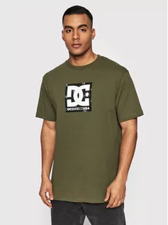 Koszulki i topy damskie - DC T-Shirt Square Star Fill ADYZT04987 Zielony Regular Fit - grafika 1
