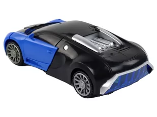 Samochód-Robot 2w1 Bugatti Niebieski Efekty Świetlne - Samochody i pojazdy dla dzieci - miniaturka - grafika 3