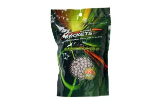 Kulki Rockets Professional BIO 0,20g - 0,5kg - białe - Amunicja i osprzęt ASG - miniaturka - grafika 1