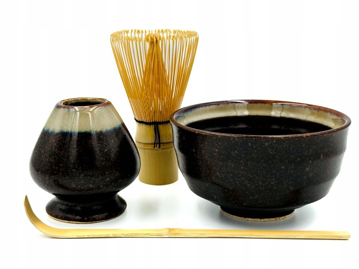 Zestaw do Matcha MyMatcha Isan Kyoto - Chasen Chashaku Czarka i Podstawka