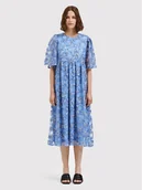 Sukienki - Selected Femme Sukienka koktajlowa Justine 16085467 Niebieski Loose Fit - miniaturka - grafika 1