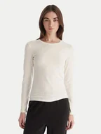 Bluzki damskie - Hunkemöller Bluzka Soft 302728 Biały Slim Fit - miniaturka - grafika 1