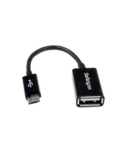Startech Adapter USB microUSB na USB Czarny (UUSBOTG) - Kable komputerowe i do monitorów - miniaturka - grafika 1