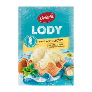 Delecta Lody w proszku o smaku waniliowym 57 g - Desery dla dzieci - miniaturka - grafika 1