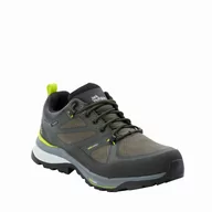 Buty trekkingowe męskie - Buty męskie trekkingowe Jack Wolfskin FORCE STRIKER TEXAPORE LOW M lime / dark green - 41 - miniaturka - grafika 1