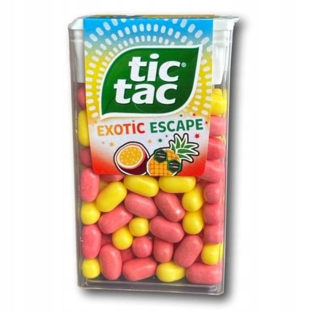Tic Tac Drażetki o smaku ananasa i marakui 54 g