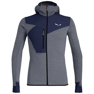 Męska bluza Salewa Puez 2 Dry M L/S Hood Fz Tee Rozmiar: XL / Kolor: niebieski/jasnoniebieski - Bluzy sportowe męskie - miniaturka - grafika 1